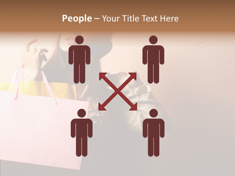 Holiday Hands Lady PowerPoint Template