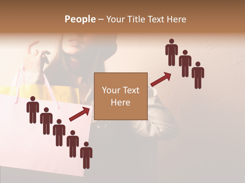 Holiday Hands Lady PowerPoint Template