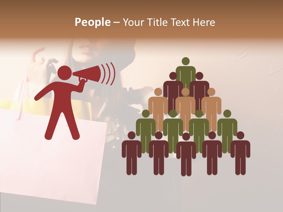 Holiday Hands Lady PowerPoint Template