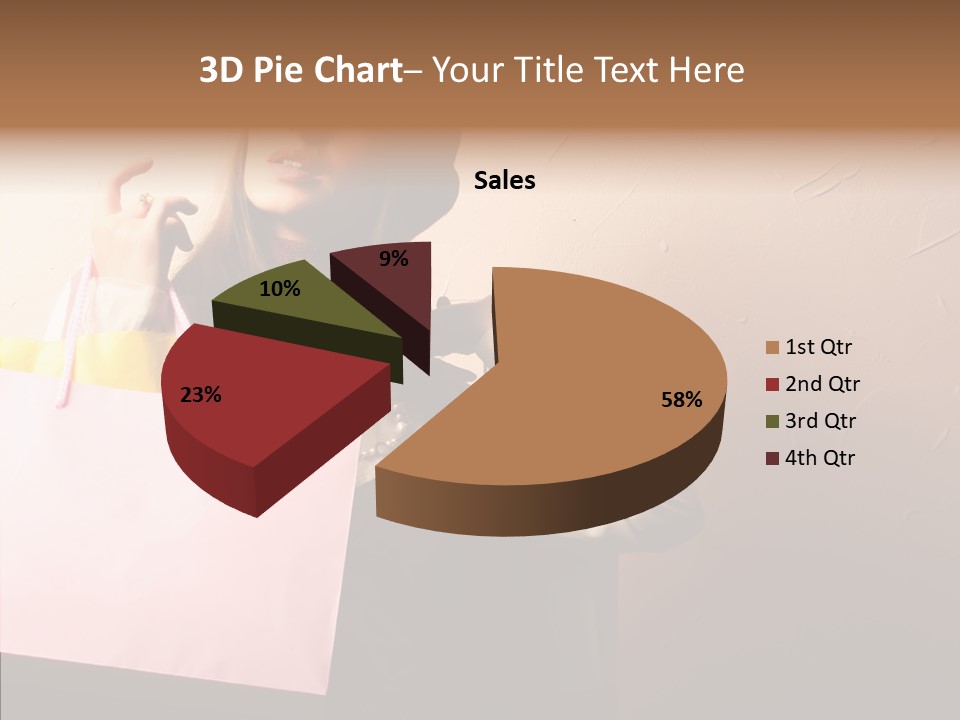 Holiday Hands Lady PowerPoint Template