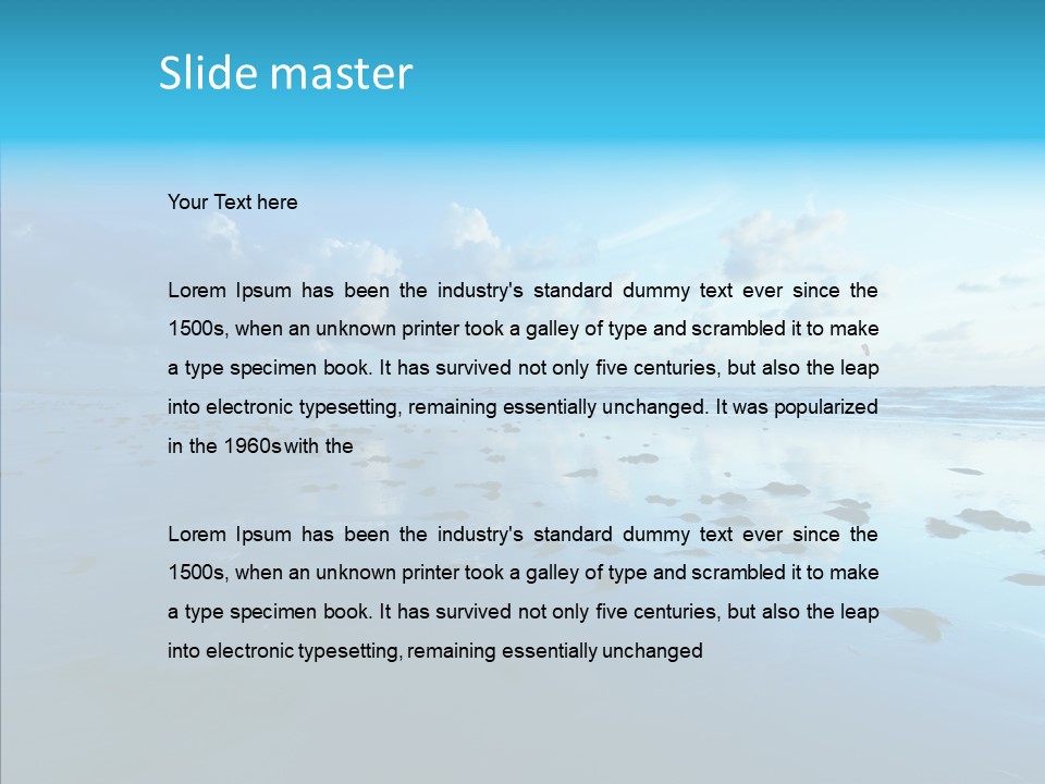 Art Season Shore PowerPoint Template