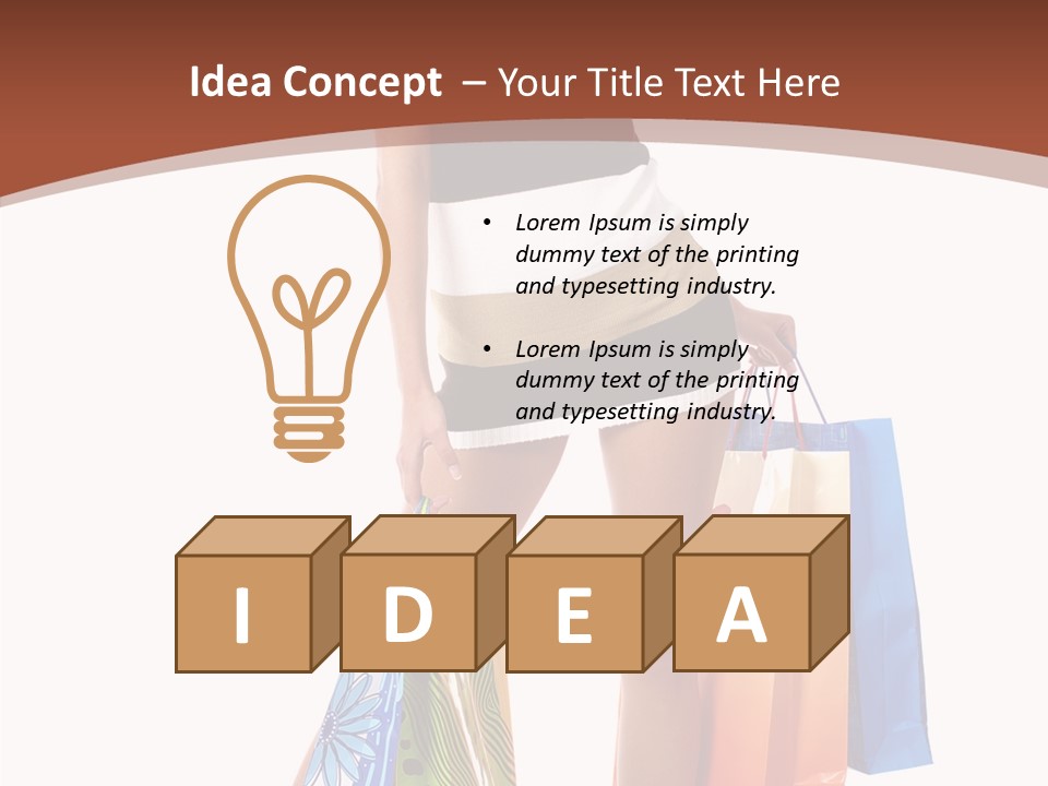 Bag Gift Present PowerPoint Template