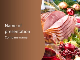 Meat Fat Glazed PowerPoint Template