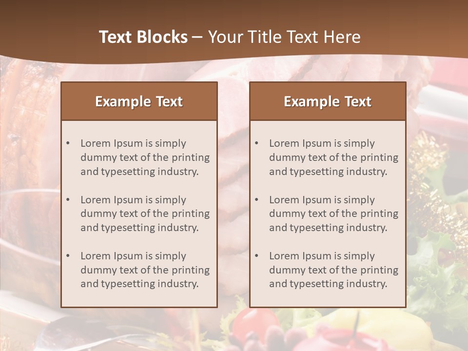 Meat Fat Glazed PowerPoint Template