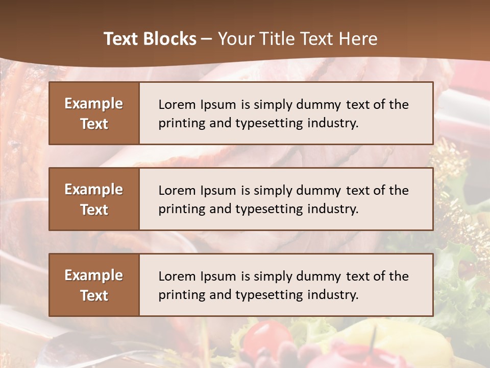 Meat Fat Glazed PowerPoint Template