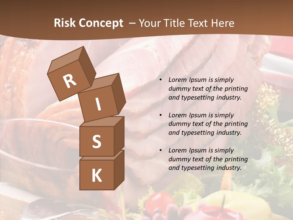 Meat Fat Glazed PowerPoint Template