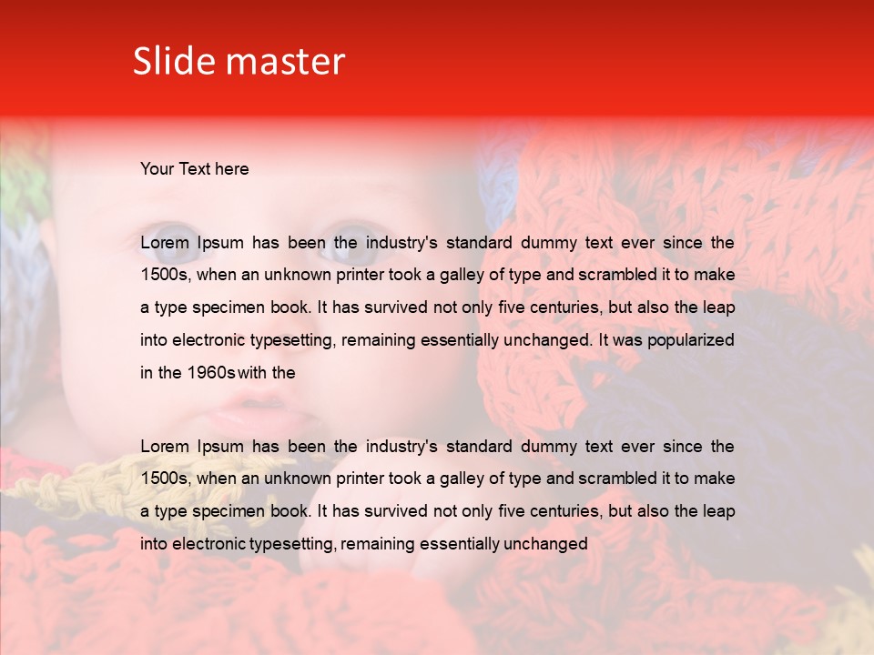 Caucasian Young Looking PowerPoint Template