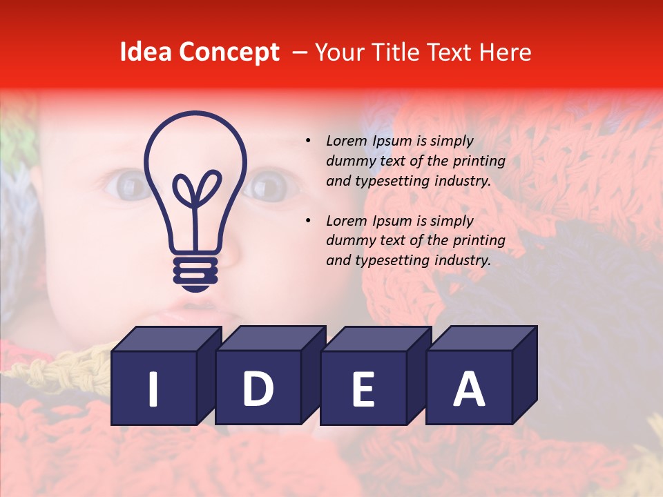 Caucasian Young Looking PowerPoint Template