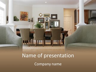 Home House Wood PowerPoint Template