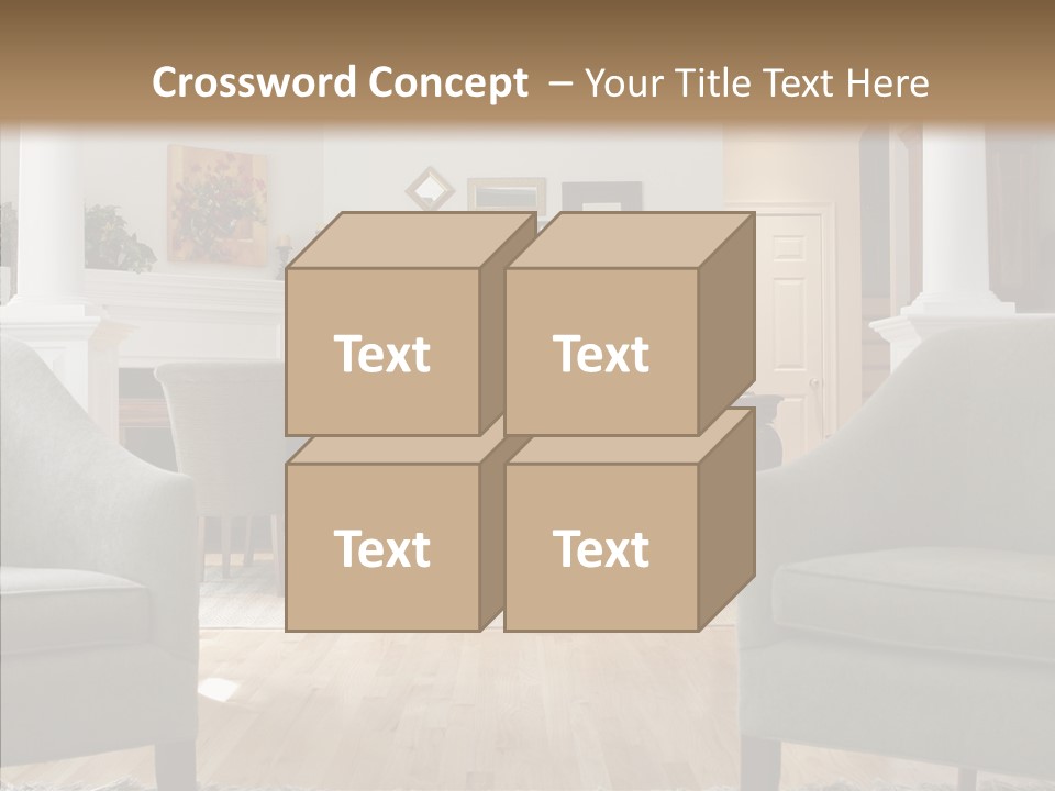 Home House Wood PowerPoint Template