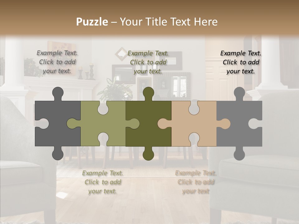 Home House Wood PowerPoint Template