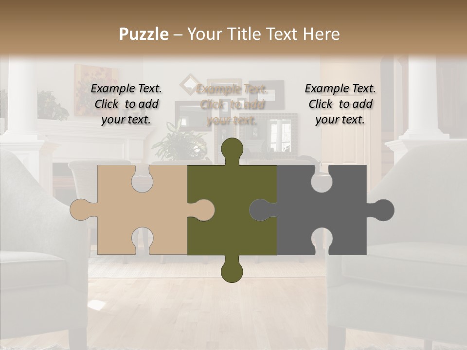 Home House Wood PowerPoint Template