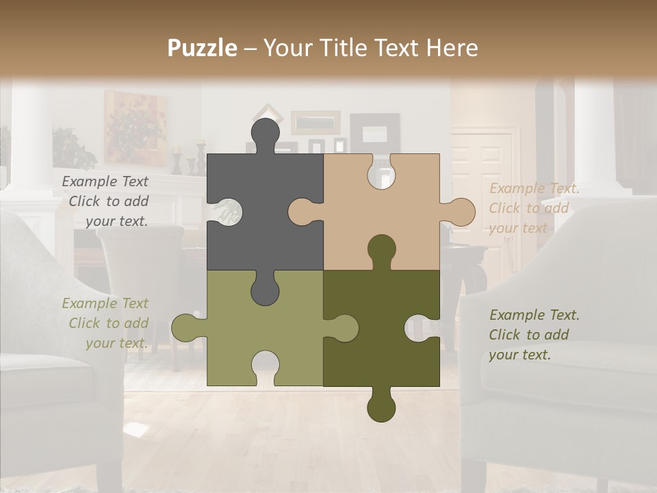 Home House Wood PowerPoint Template