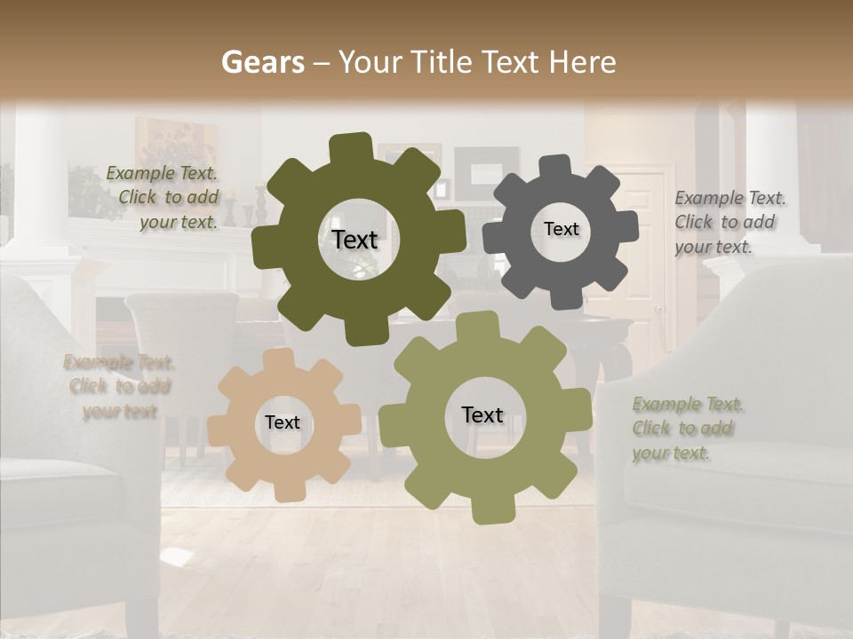 Home House Wood PowerPoint Template