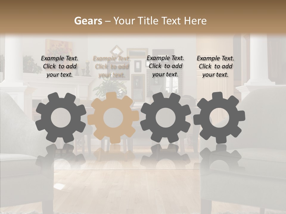 Home House Wood PowerPoint Template