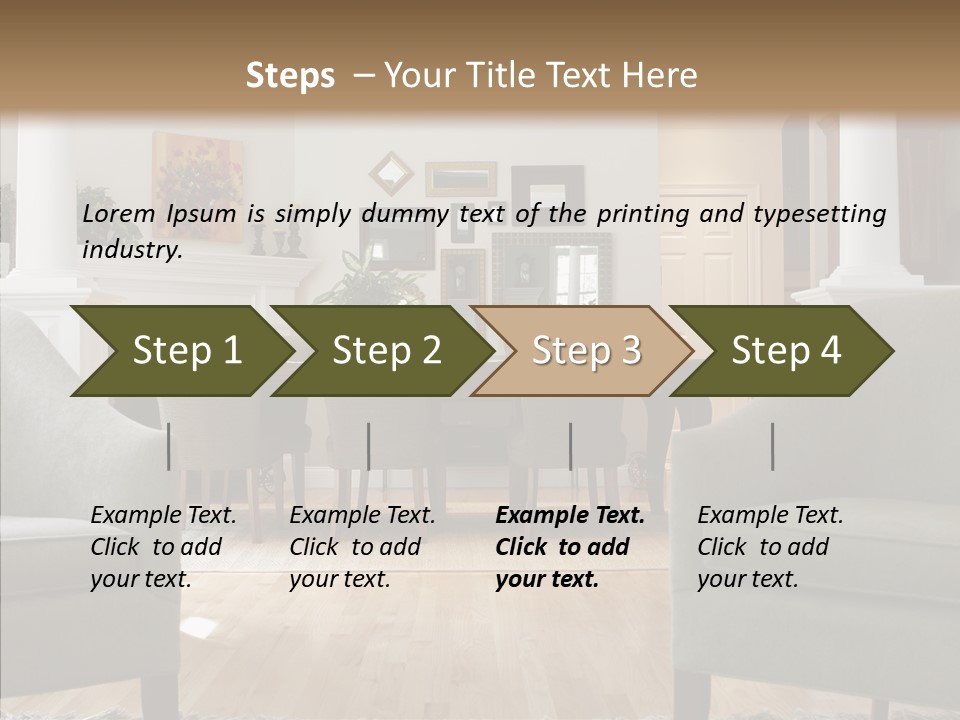 Home House Wood PowerPoint Template