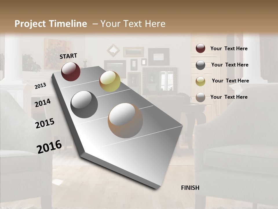 Home House Wood PowerPoint Template