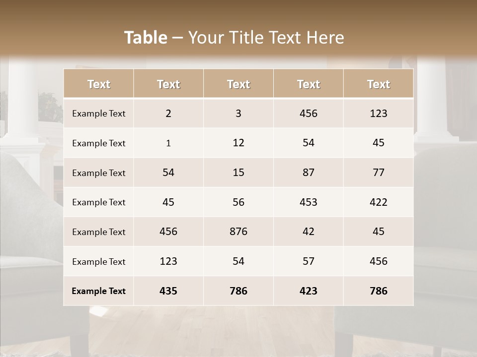 Home House Wood PowerPoint Template
