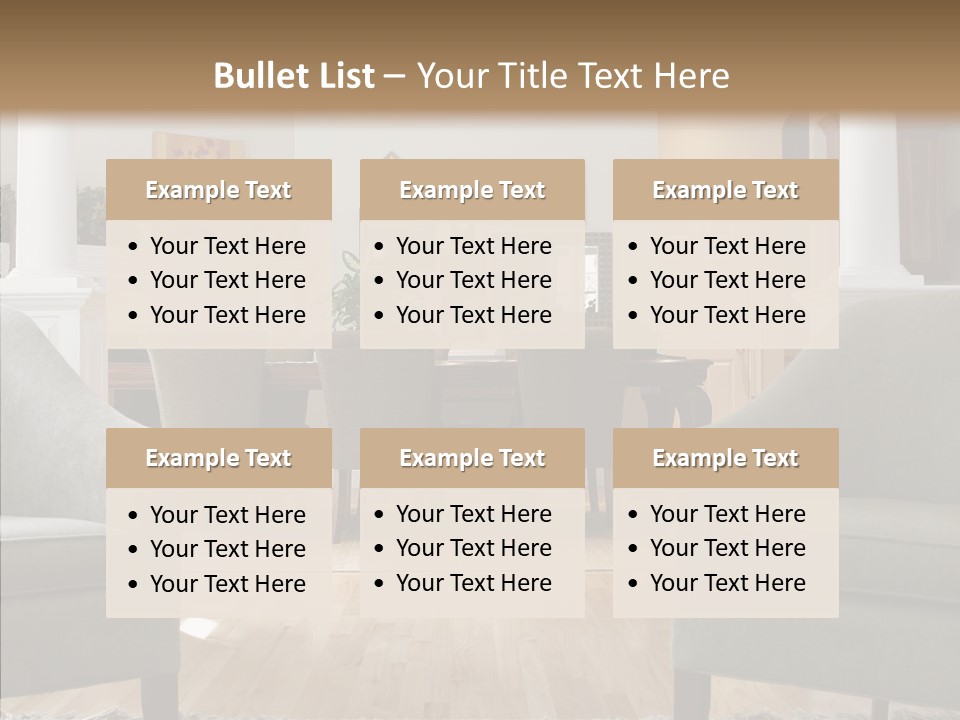 Home House Wood PowerPoint Template
