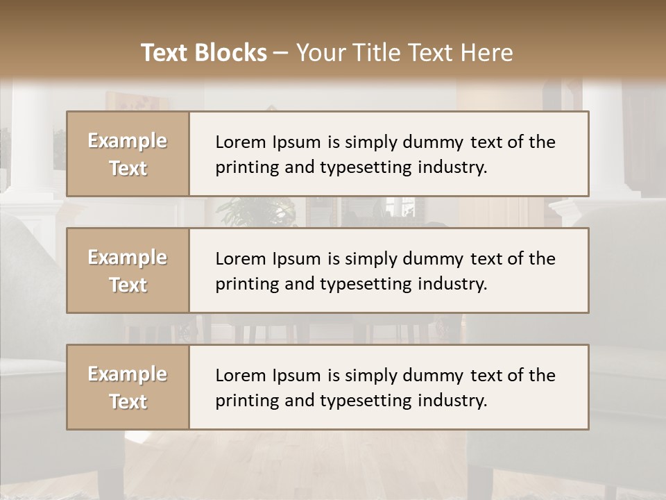 Home House Wood PowerPoint Template