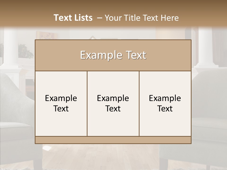 Home House Wood PowerPoint Template