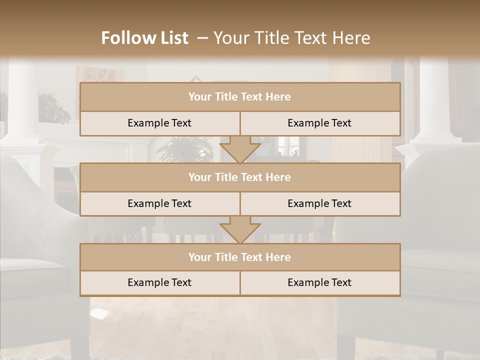 Home House Wood PowerPoint Template