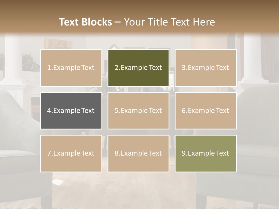 Home House Wood PowerPoint Template