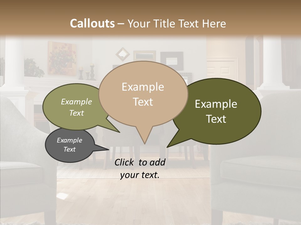 Home House Wood PowerPoint Template