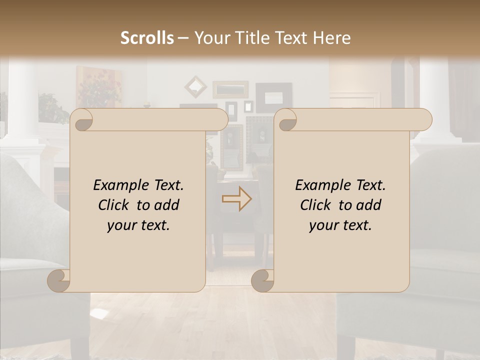 Home House Wood PowerPoint Template