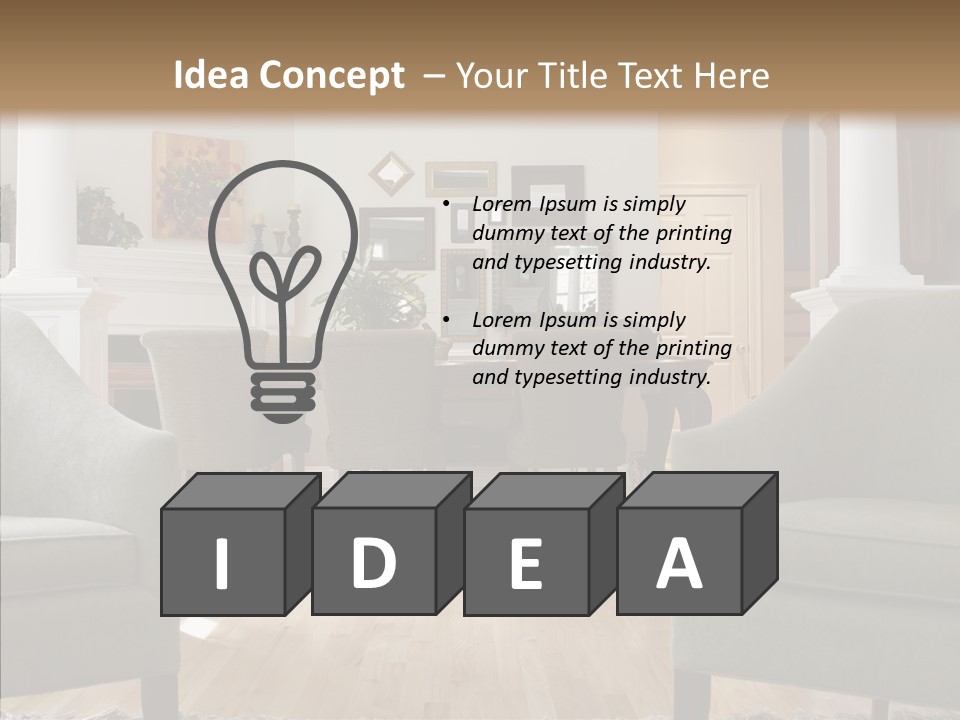 Home House Wood PowerPoint Template