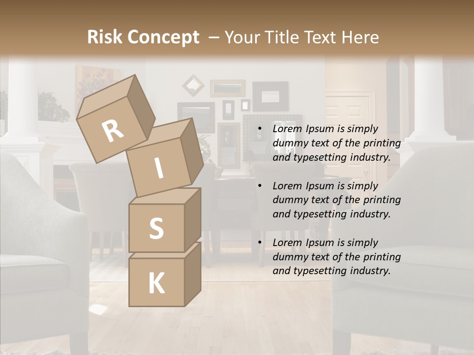 Home House Wood PowerPoint Template