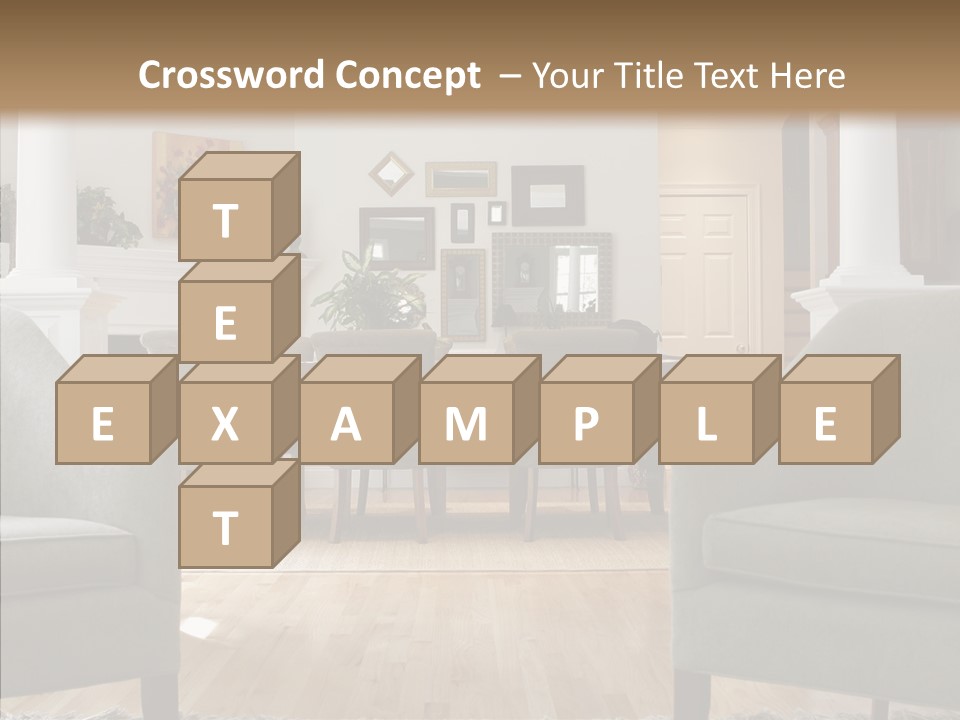 Home House Wood PowerPoint Template