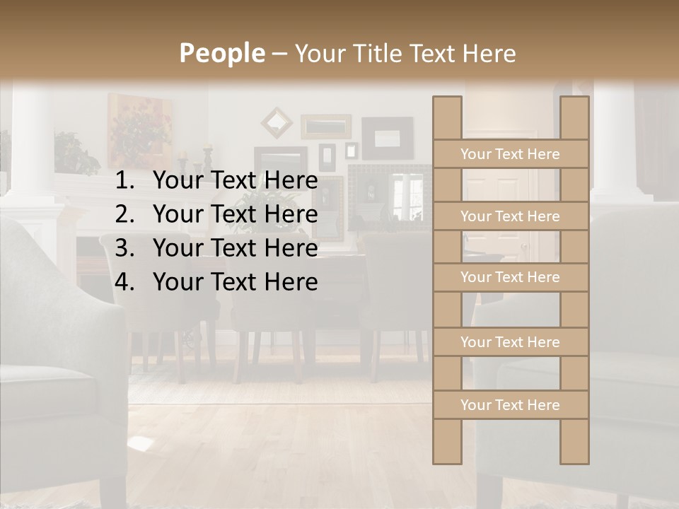 Home House Wood PowerPoint Template