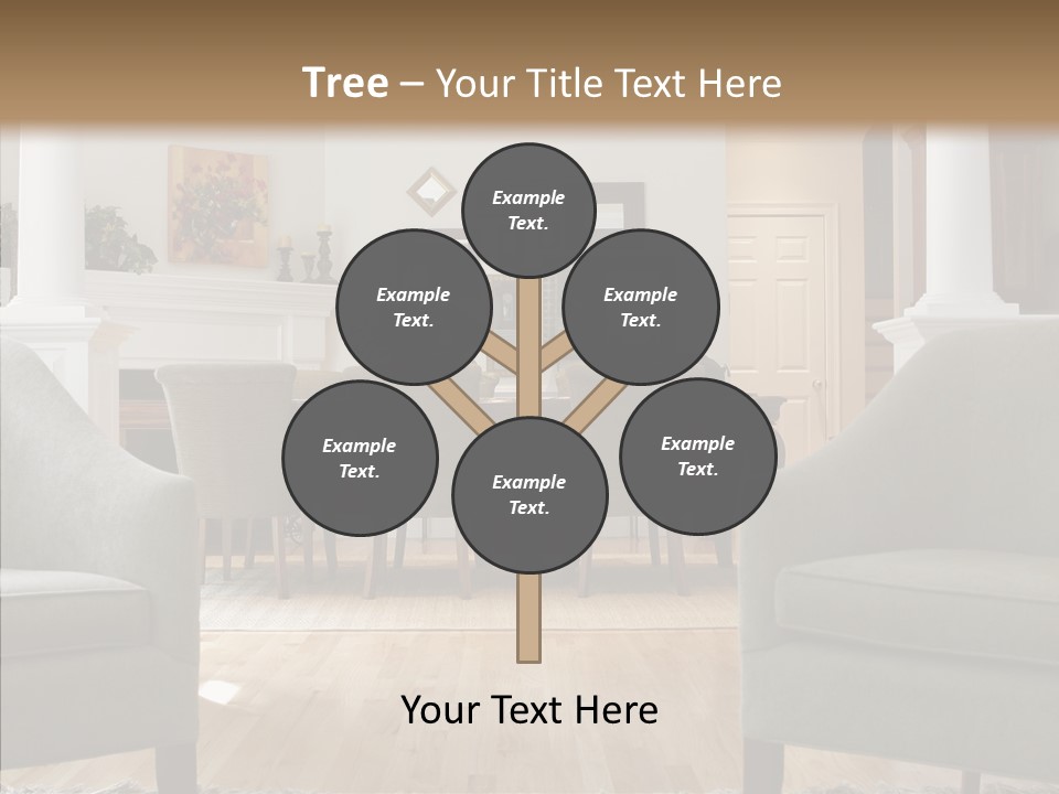 Home House Wood PowerPoint Template