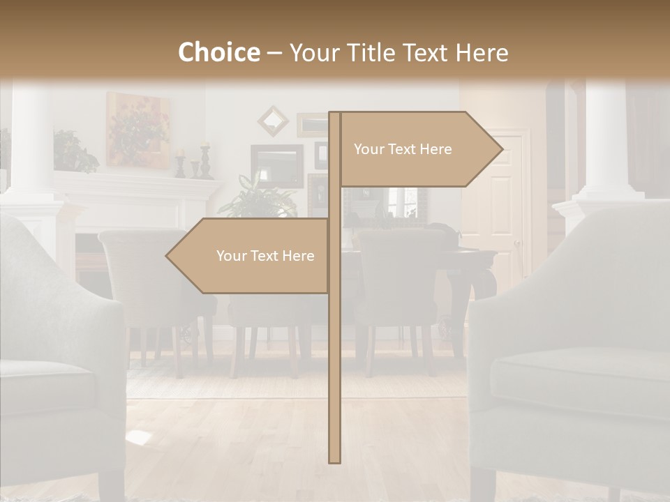 Home House Wood PowerPoint Template