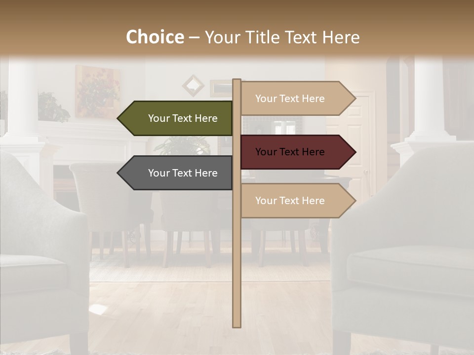 Home House Wood PowerPoint Template