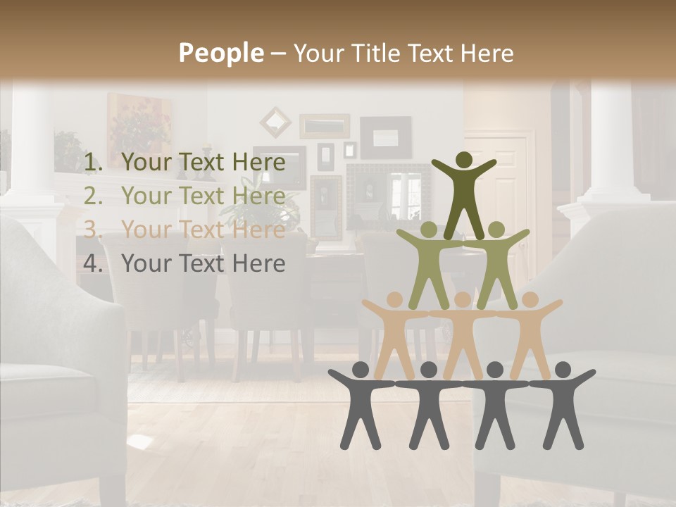 Home House Wood PowerPoint Template