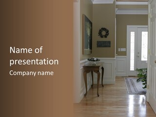 Door Architecture Apartment PowerPoint Template