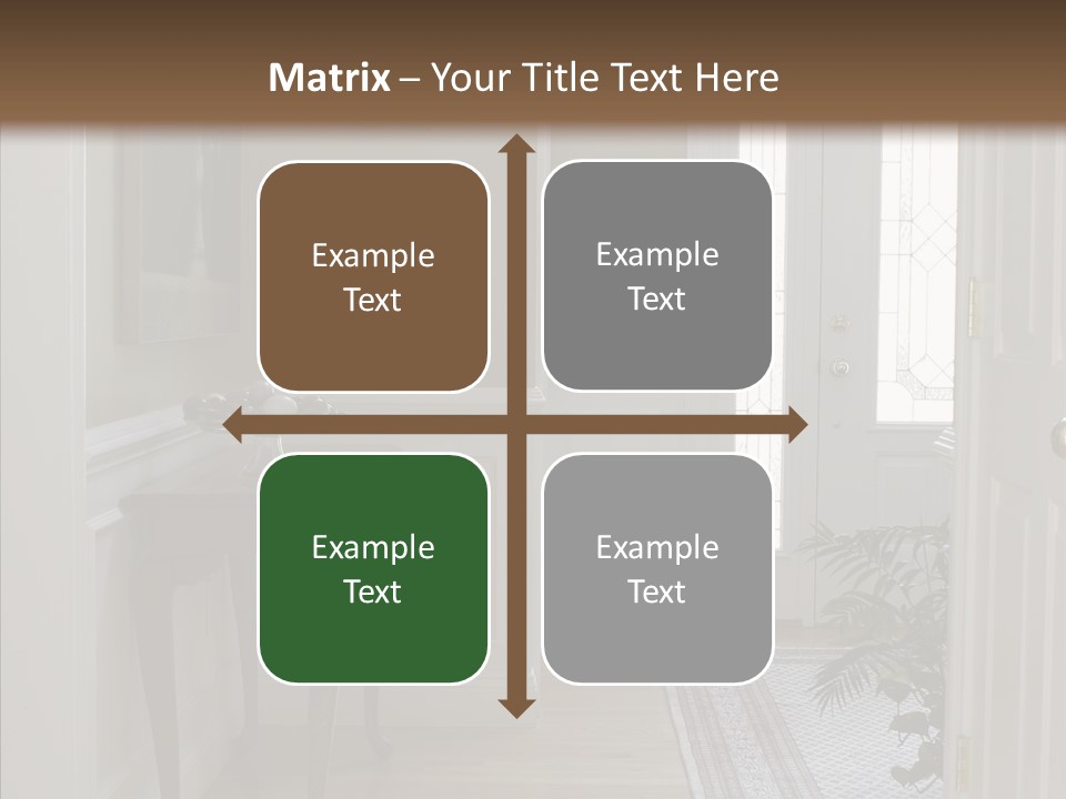 Door Architecture Apartment PowerPoint Template