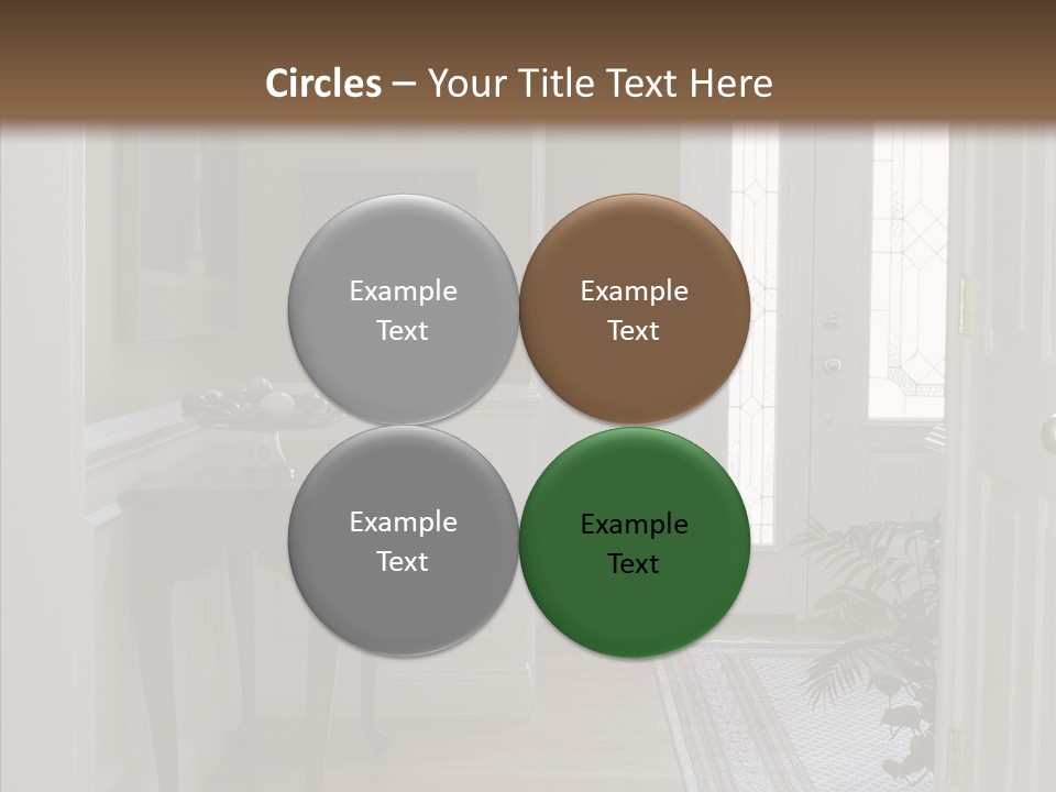 Door Architecture Apartment PowerPoint Template