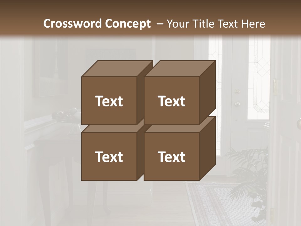 Door Architecture Apartment PowerPoint Template