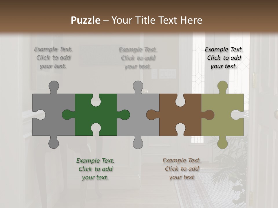 Door Architecture Apartment PowerPoint Template