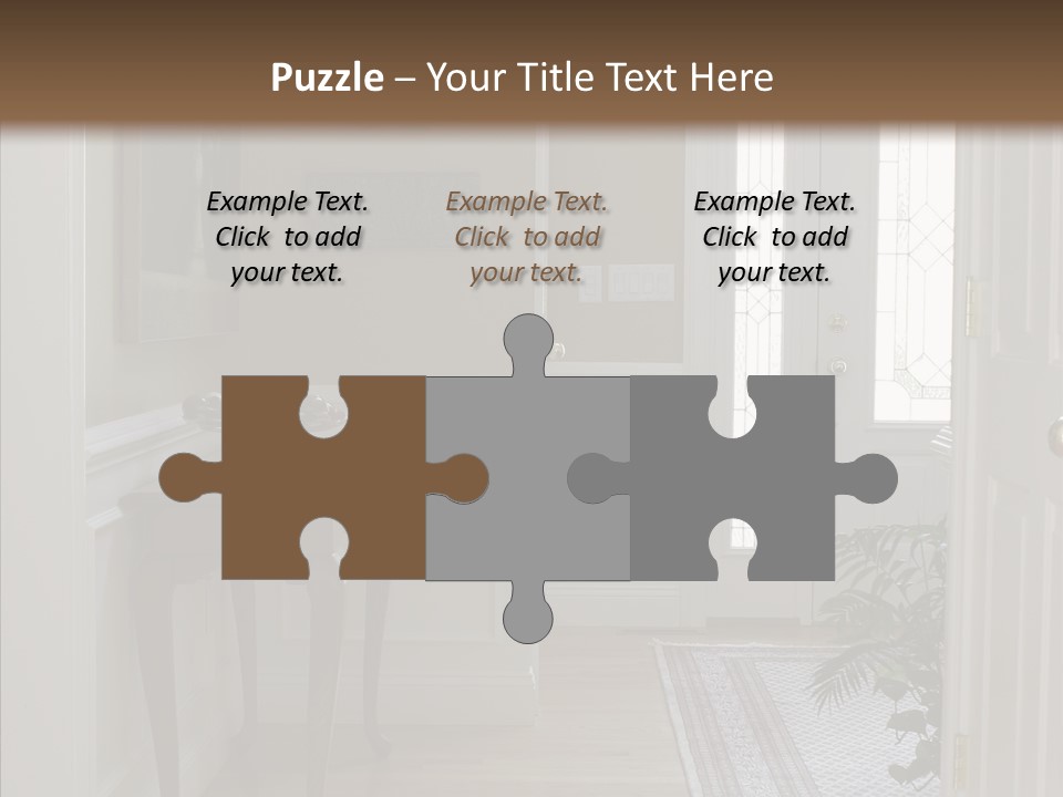 Door Architecture Apartment PowerPoint Template