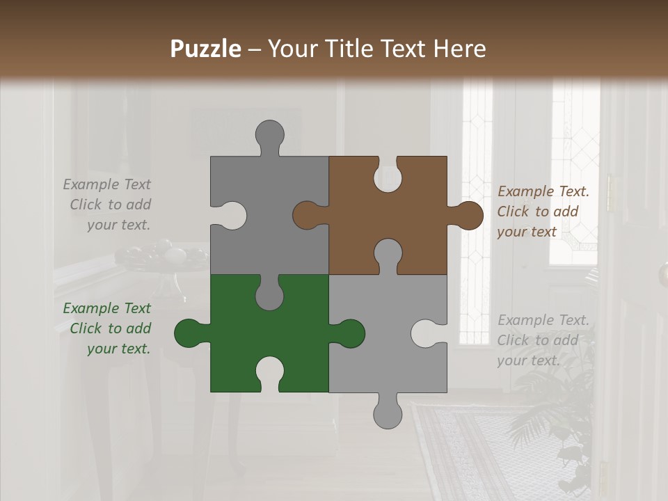 Door Architecture Apartment PowerPoint Template