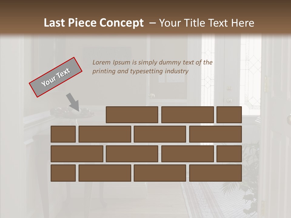 Door Architecture Apartment PowerPoint Template