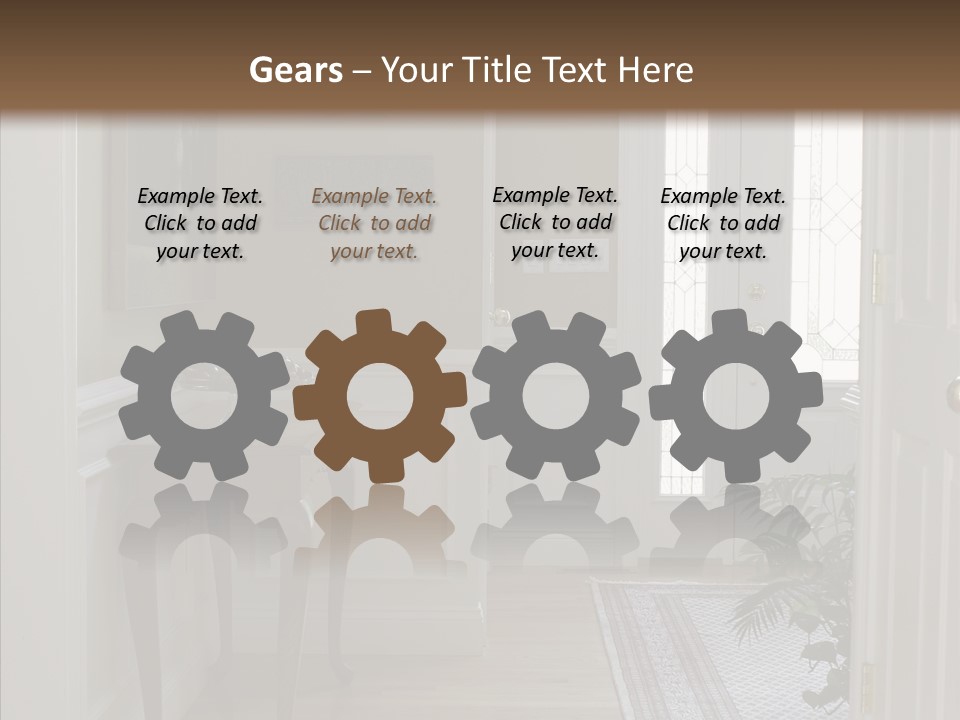 Door Architecture Apartment PowerPoint Template