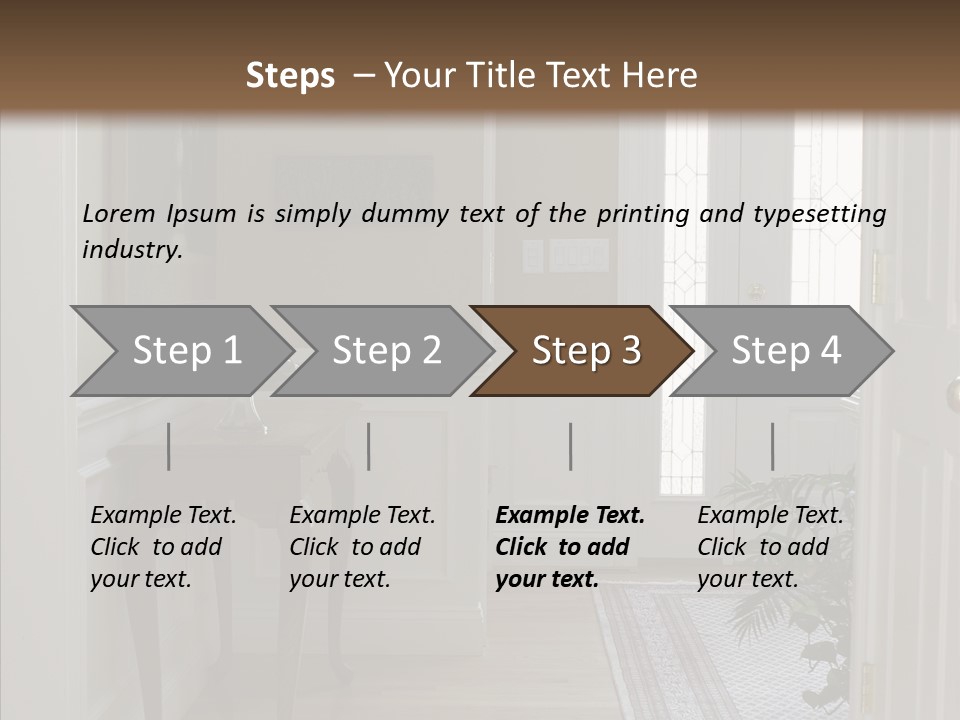 Door Architecture Apartment PowerPoint Template