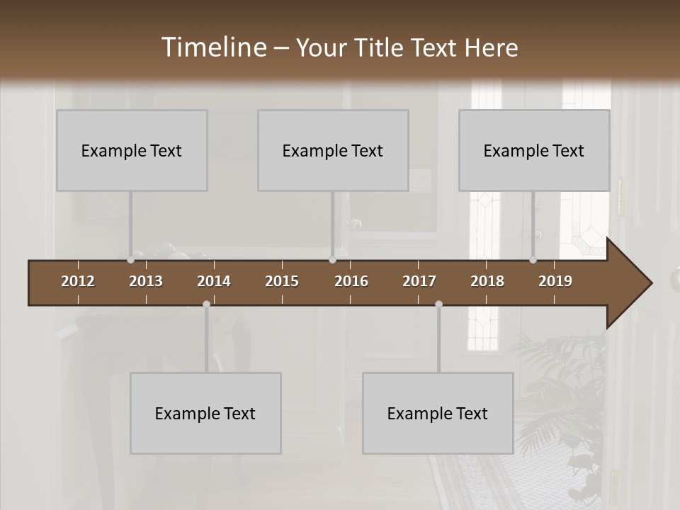Door Architecture Apartment PowerPoint Template
