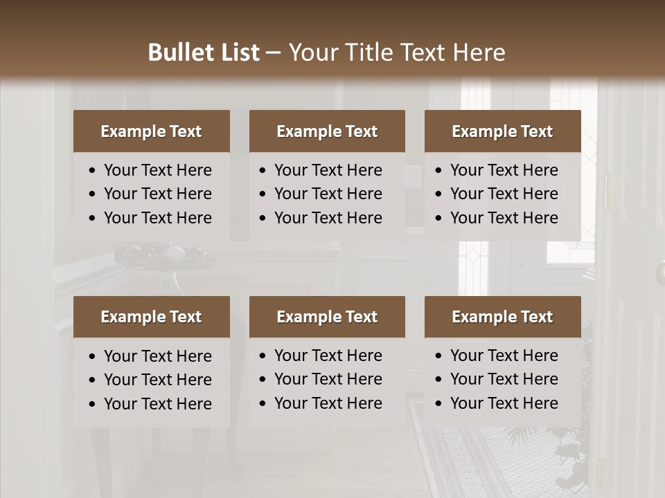 Door Architecture Apartment PowerPoint Template