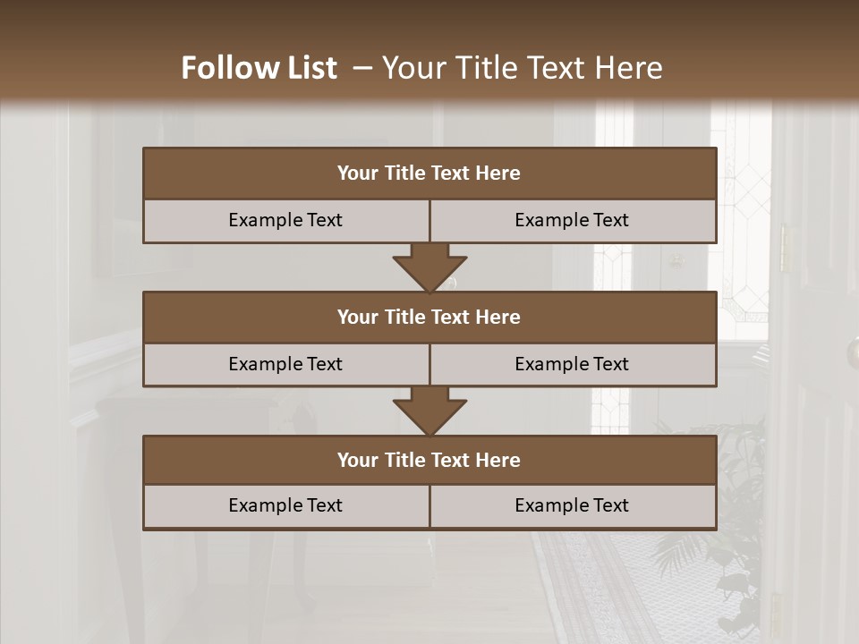 Door Architecture Apartment PowerPoint Template
